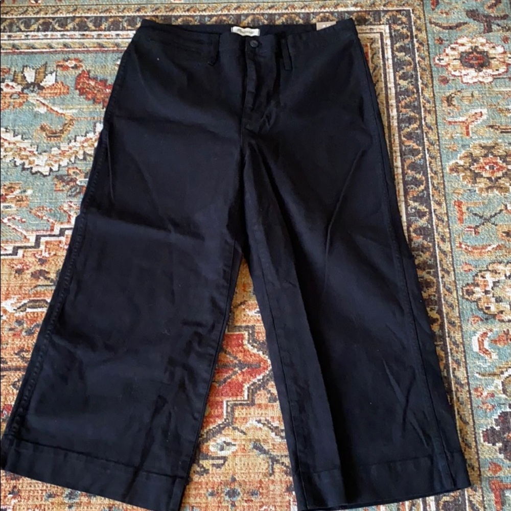 Madewell Wide Leg Cropped Pants